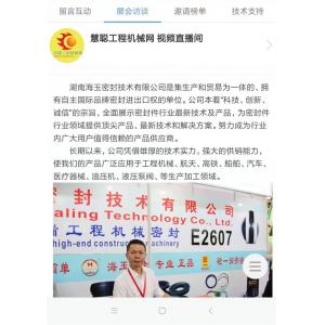 BICES 2019北京工程机械展：海玉密封技术总监，接受慧